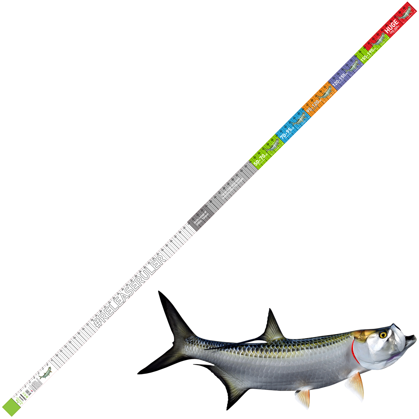RELEASE RULER Measuring Tape Swordfish Release Ruler Inch/Lb