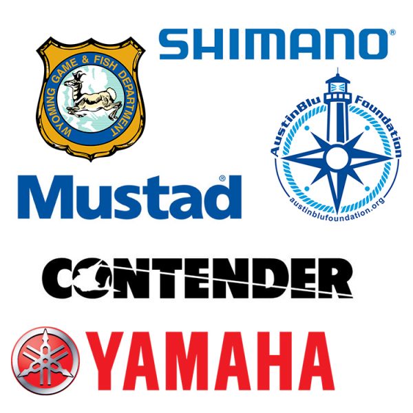 shimano, wyoming game & fish department, austinblu foundation, mustad, contender, yamaha brands