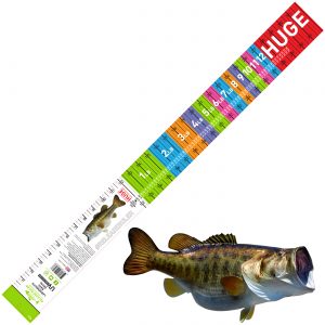 largemouth bass ruler decal